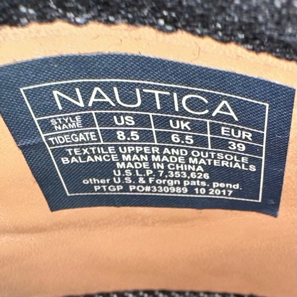 NAUTICA Tidegate Black White Stripe Espadrille Slides Slip On Sandals Womens 8.5 - Picture 11 of 15